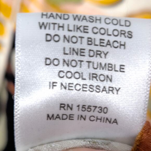 Rose + Olive Women’s Top Boho Chic Psychedelic Print Sleeveless Packable Size XL - Picture 9 of 9